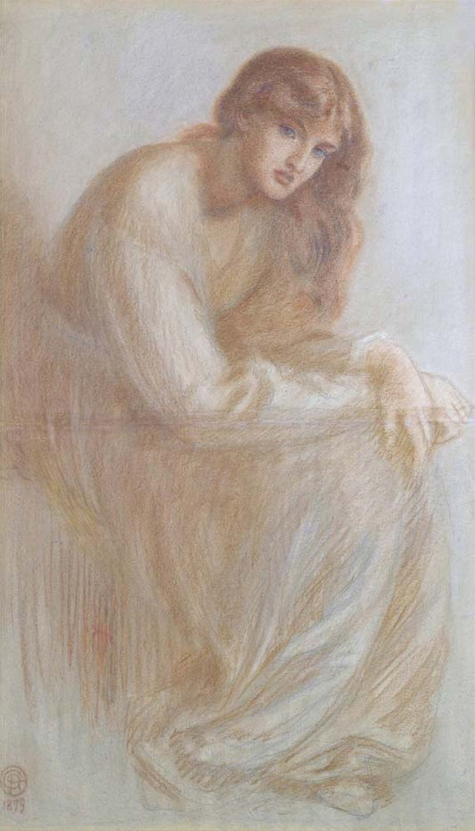 Alexa Wilding, 1879 by Dante Gabriel Rossetti, English Pre-Raphaelite Painter,16x12"(A3) Poster Print