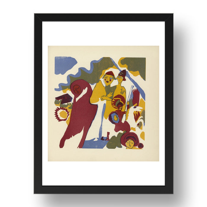 All Saints Day by Wassily Kandinsky, 17x13