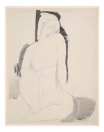 Amedeo Modigliani - Seated Nude, 16x12" (A3) Poster Print