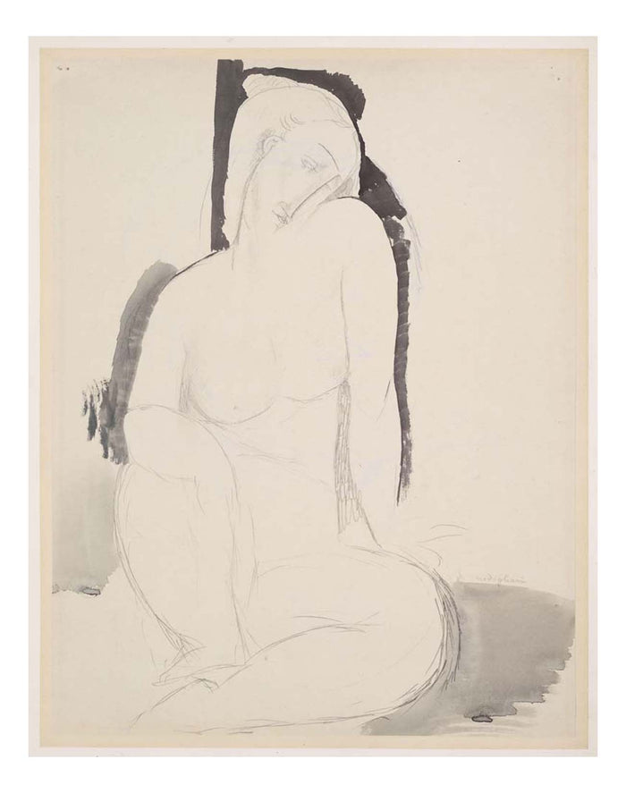 Amedeo Modigliani - Seated Nude, 16x12