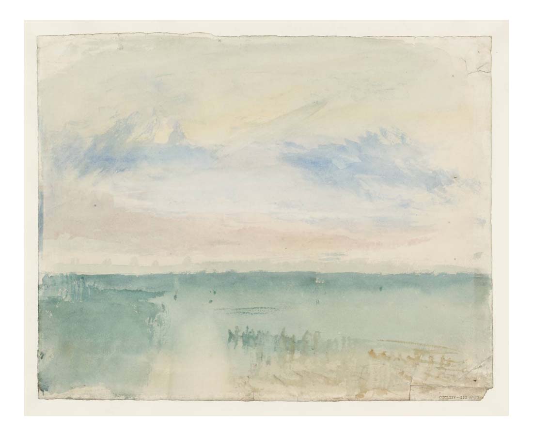 An Open Expanse of Water on the Lagoon, near Venice, 1840 by John Mallord William Turner RA, 12x8"(A4) Poster
