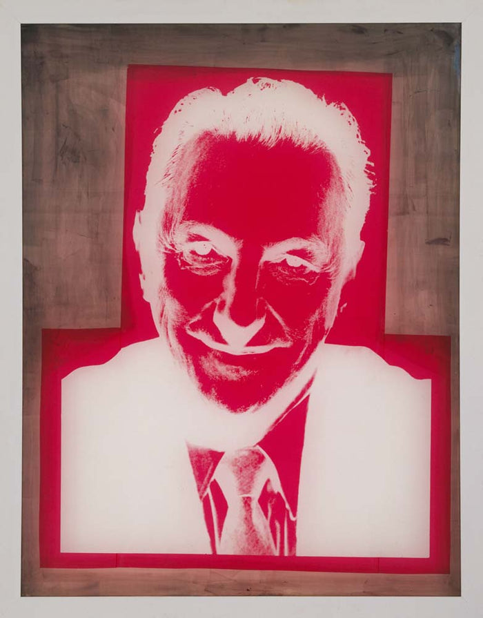 Andy Warhol - Silkscreen for Portrait of Sidney Janis, vintage art, A3 (16x12