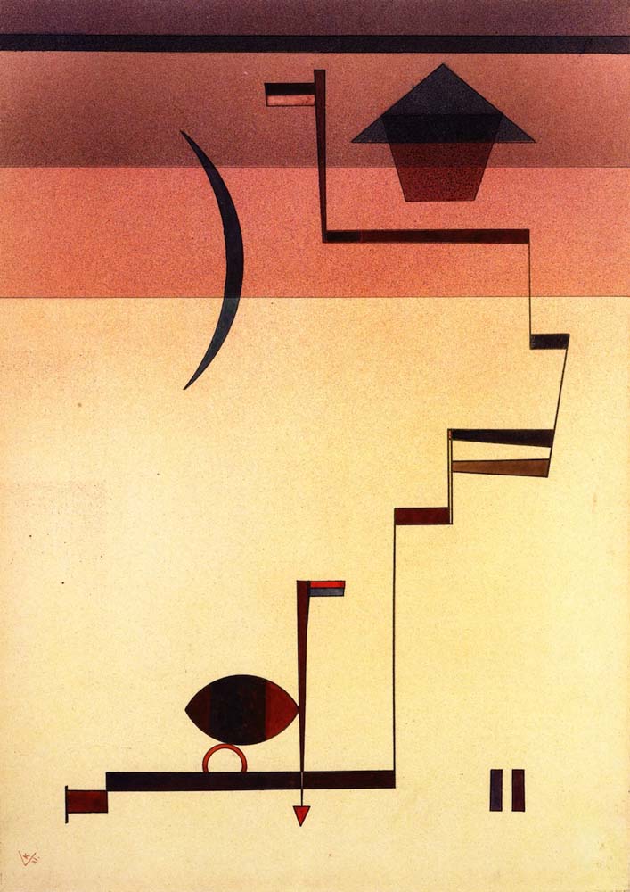 Angular - 1931 by Wassily Kandinsky, 16x12"(A3) Poster Print