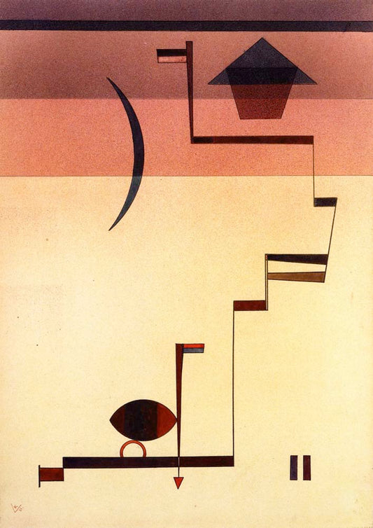 Angular - 1931 by Wassily Kandinsky, 16x12"(A3) Poster Print
