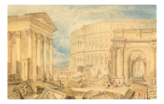 Antiquities of Pola by John Mallord William Turner RA, 12x8"(A4) Poster