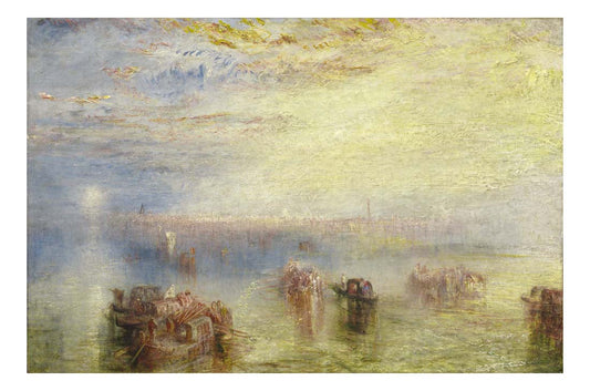 Approach to Venice, 1844 by John Mallord William Turner RA, 12x8"(A4) Poster