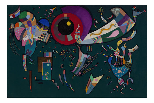 Around the Circle, 1940 by Wassily Kandinsky, 16x12"(A3) Poster Print