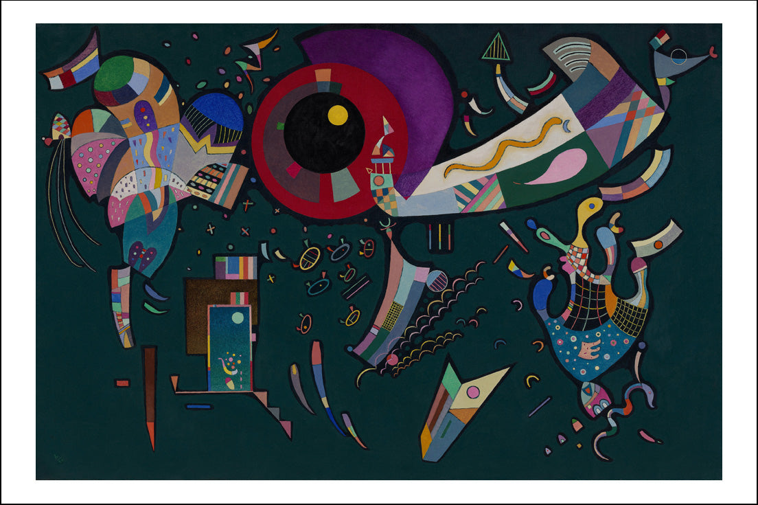 Around the Circle, 1940 by Wassily Kandinsky, 12x8"(A4) Poster Print