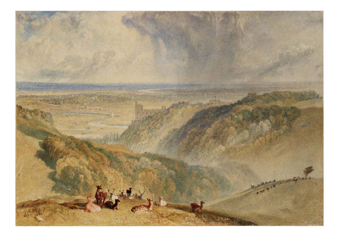 Arundel Castle, on the River Arun, 1824 by John Mallord William Turner RA, 12x8"(A4) Poster