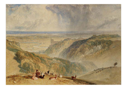 Arundel Castle, on the River Arun, 1824 by John Mallord William Turner RA, 12x8"(A4) Poster