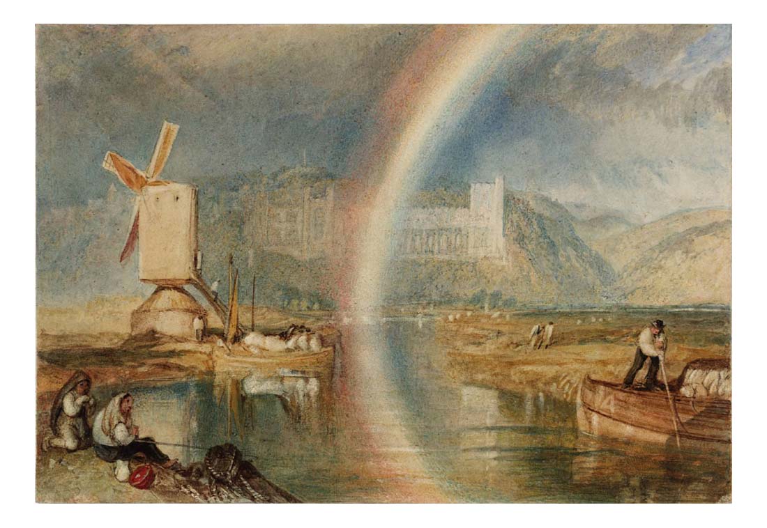 Arundel Castle on the River Arun, with a Rainbow, 1824-25 by John Mallord William Turner RA, 12x8"(A4) Poster