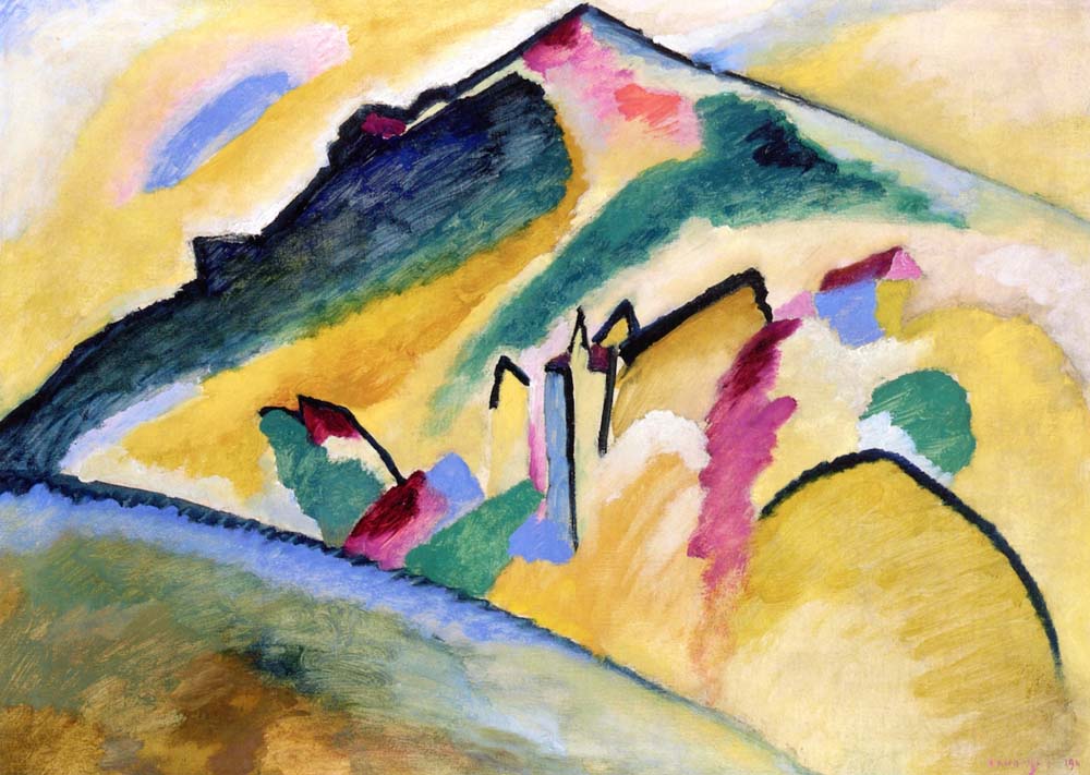 Autumn Landscape - 1911 by Wassily Kandinsky, 16x12"(A3) Poster Print
