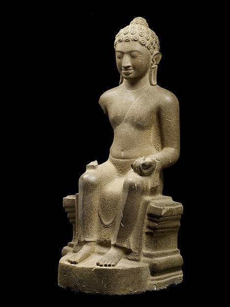 Enthroned Buddha late 6th–7th cent,16x12"(A3)Poster