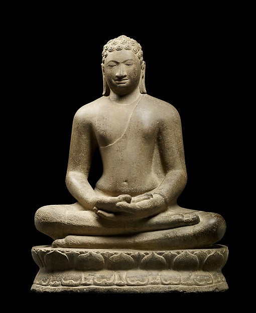 Buddha in Meditation 8th–9th cent,16x12"(A3)Poster