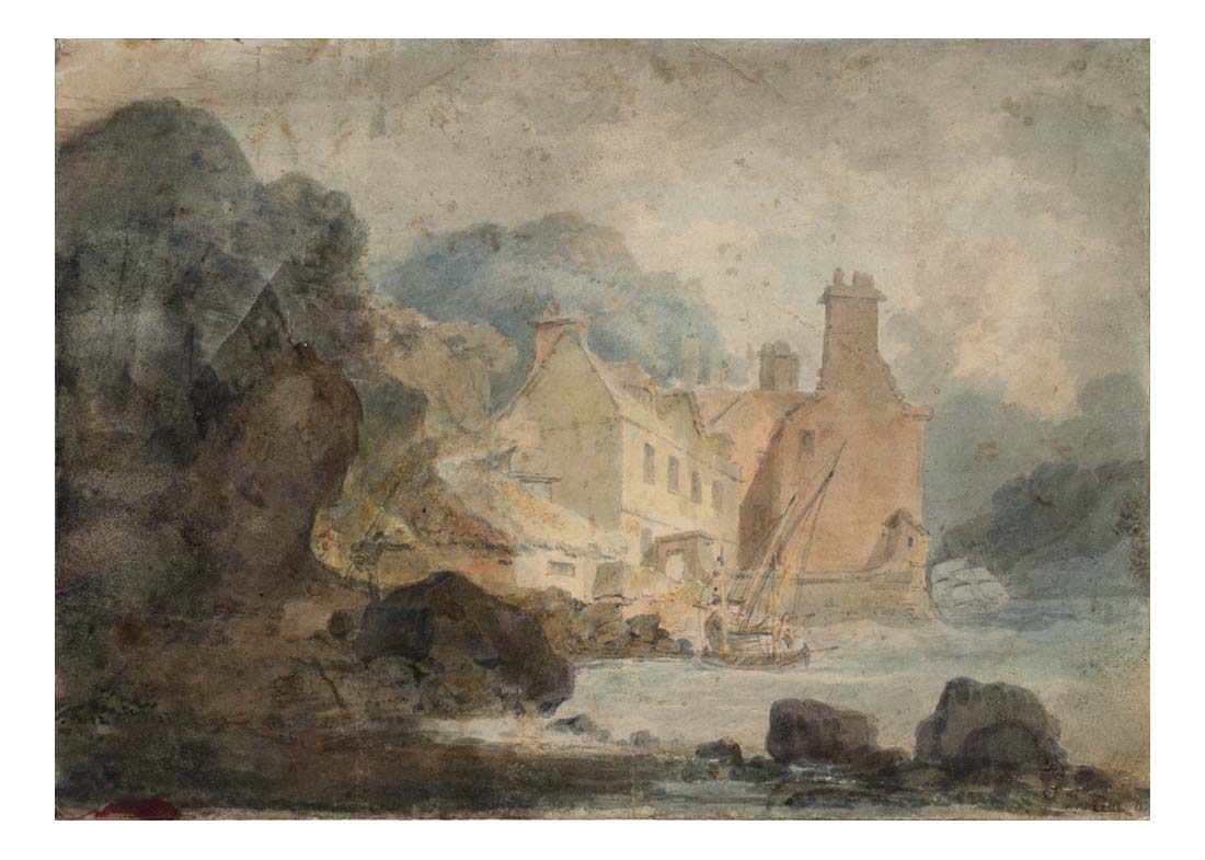 Back View of the Hot Wells, Bristol, 1792-93 by John Mallord William Turner RA, 12x8"(A4) Poster