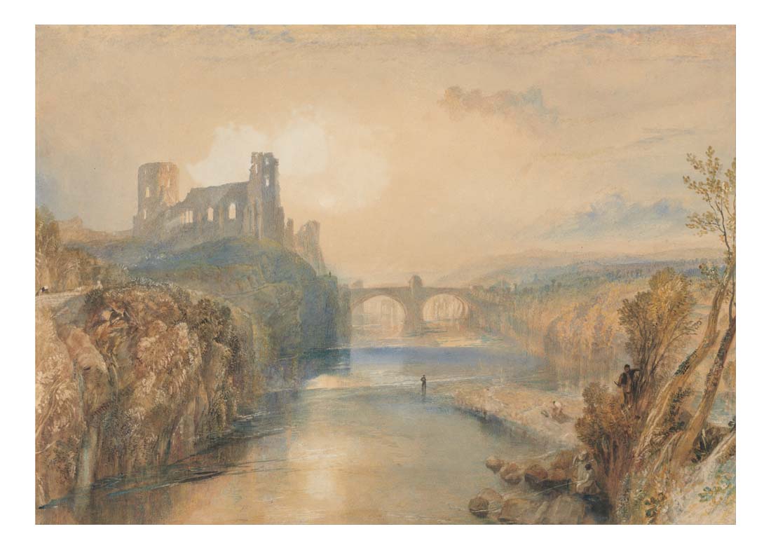 Barnard Castle, 1825 by John Mallord William Turner RA, 12x8"(A4) Poster