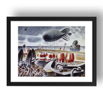 Barrage Balloonslores by Eric Ravilious, 17x13" Frame