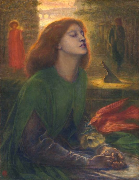 Beata Beatrix, 1864-1870 by Dante Gabriel Rossetti, pre-Raphaelite artist, 12x8" (A4) Poster