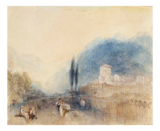 Bellinzona, 1842 by John Mallord William Turner RA, 12x8"(A4) Poster
