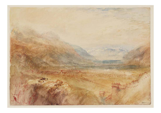 Bellinzona, Looking South-West from Castello Montebello, 1843 by John Mallord William Turner RA