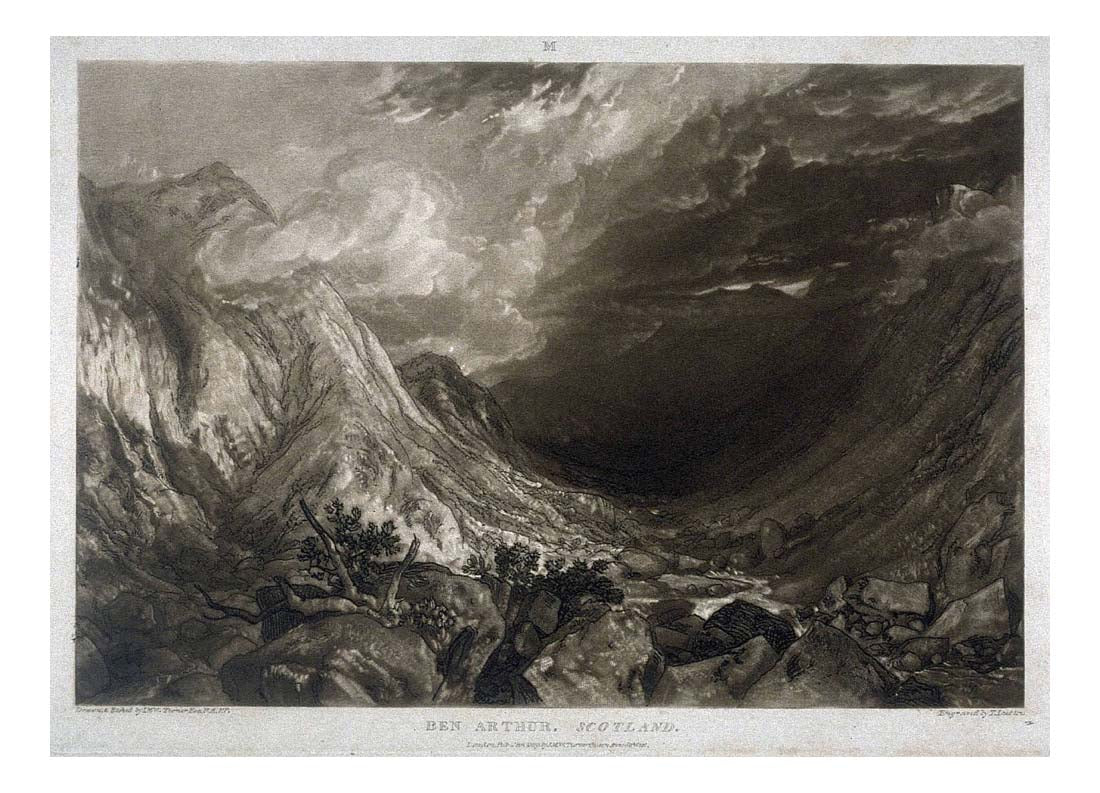 Ben Arthur, Scotland, 1819 by John Mallord William Turner RA
