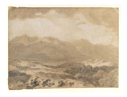 Ben Cruachan and Loch Awe from above Cladich, 1801 by John Mallord William Turner RA, 12x8"(A4) Poster