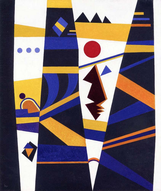 Binding - 1932 by Wassily Kandinsky, 12x8"(A4) Poster Print