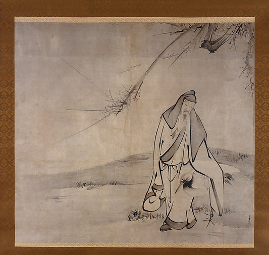 ,Lin Hejing and His Crane early 17th cent-Attributed to,16x12"(A3)Poster