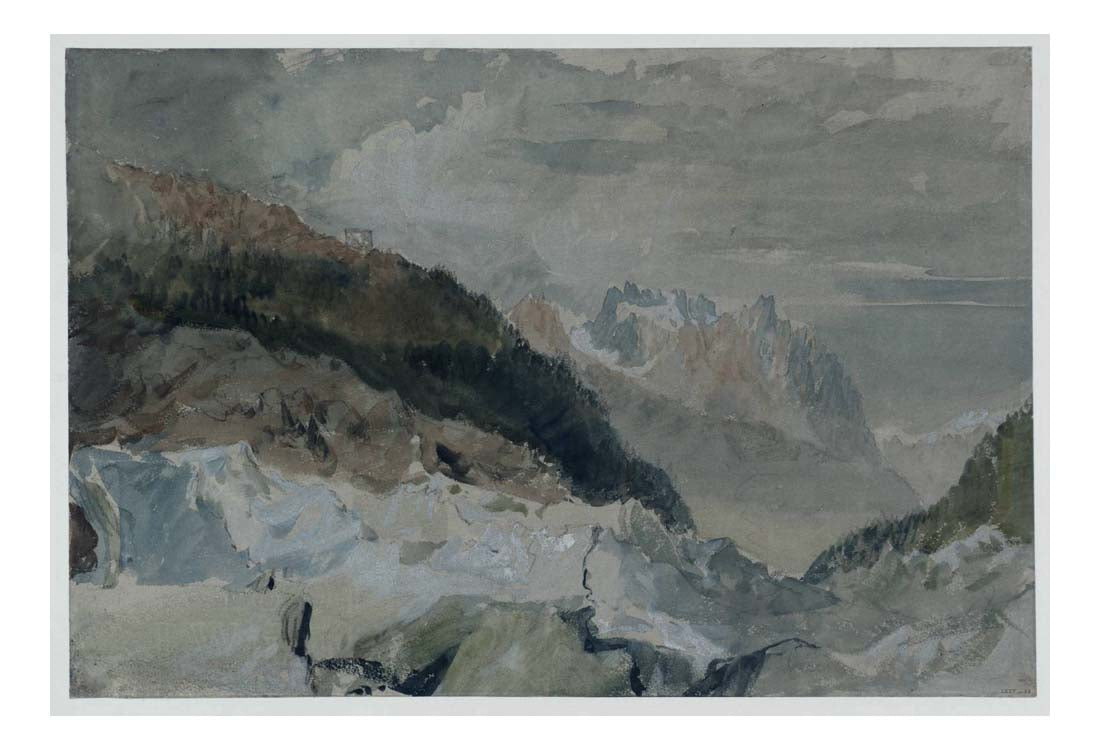 Blair's Hut on the Montenvers, 1802 by John Mallord William Turner RA, 12x8"(A4) Poster