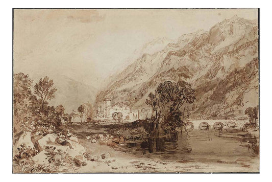 Bonneville, Savoy, 1812-15 by John Mallord William Turner RA, 12x8"(A4) Poster