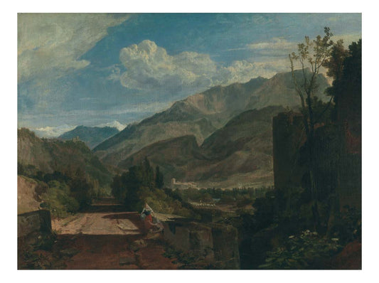 Bonneville, Savoy, Chateau of St. Michael, 1802-03 by John Mallord William Turner RA, 12x8"(A4) Poster