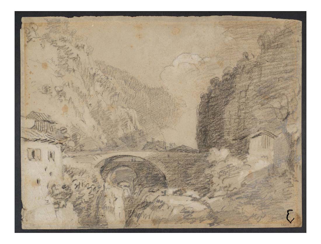 Bridges, Grande Chartreuse, 1802 by John Mallord William Turner RA, 12x8"(A4) Poster