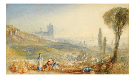 Brussels, A Distant View by John Mallord William Turner RA, 12x8"(A4) Poster