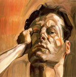 Man's Head, Self Portrait by Lucian Freud 16x12" (A3) Poster Print