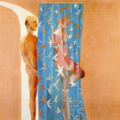 Two Men in a shower  by David Hockney,  16x12" (A3) Poster Print