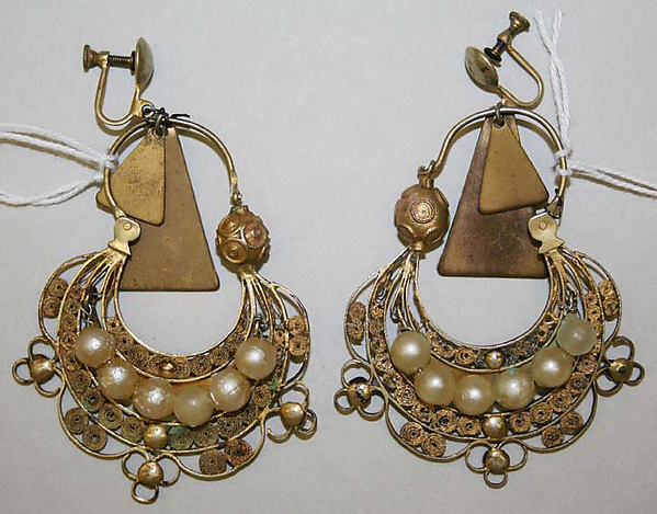 Earrings 19th cent,16x12"(A3)Poster