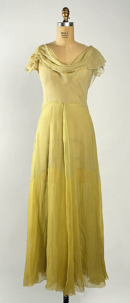 Evening ensemble early 1930s,16x12"(A3)Poster