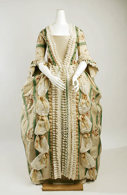 Robe à la Française c1770,16x12"(A3)Poster