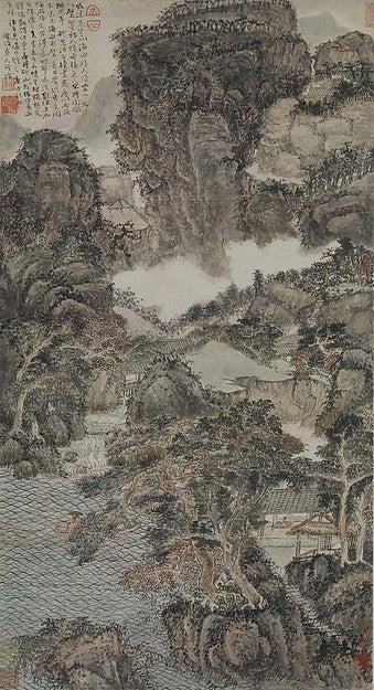 /      ,Landscape dated 1670-Kuncan,16x12"(A3)Poster