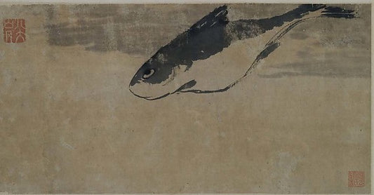 /      ,Fish 17th cent-Bada Shanren ,16x12"(A3)Poster