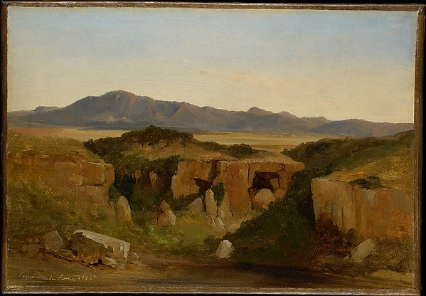 Jules Coignet:Landscape 1843-16x12"(A3) Poster
