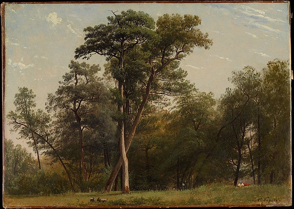 Louis-Auguste Lapito:Clearing at the Edge of a Wood -16x12"(A3) Poster