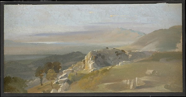 Friedrich Nerly:View from Olevano towards the West c1829–35-16x12"(A3) Poster