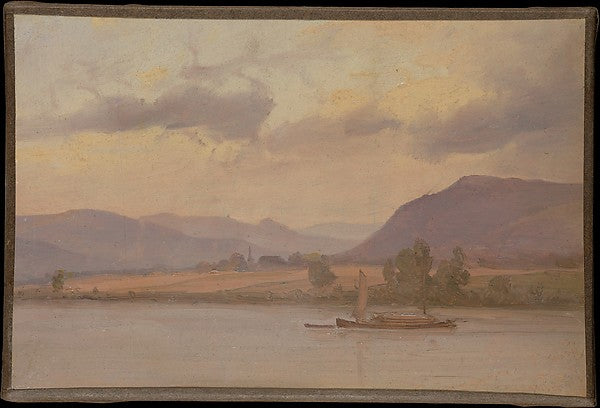 Vilhelm Petersen:The Rhine at Remagen 1850-16x12"(A3) Poster