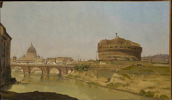 Gustaf Söderberg:Rome with St. Peter's and Castel Sant'Angel-16x12"(A3) Poster