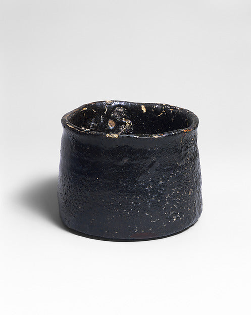 ,Black Seto Teabowl, known as “Iron Mallet” late 16t,16x12