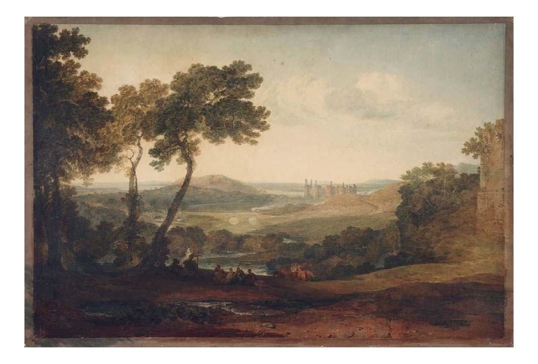 Caernarvon Castle, North Wales, 1800 by John Mallord William Turner RA