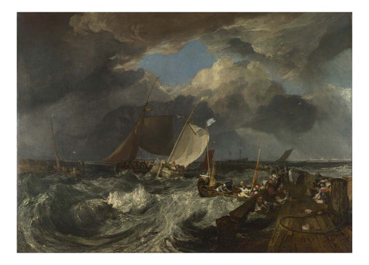 Calais Pier, 1803 by John Mallord William Turner RA, 12x8"(A4) Poster
