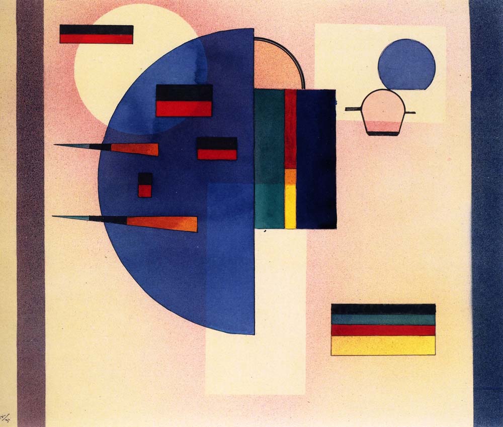 Calmed - 1931 by Wassily Kandinsky, 12x8"(A4) Poster Print