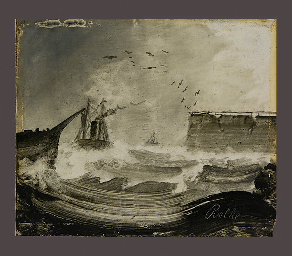 Peder Balke ):Ships in a Storm 1870s-16x12"(A3) Poster